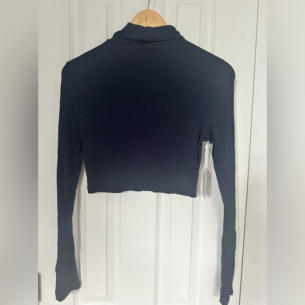 Cropped Tencel Turtleneck